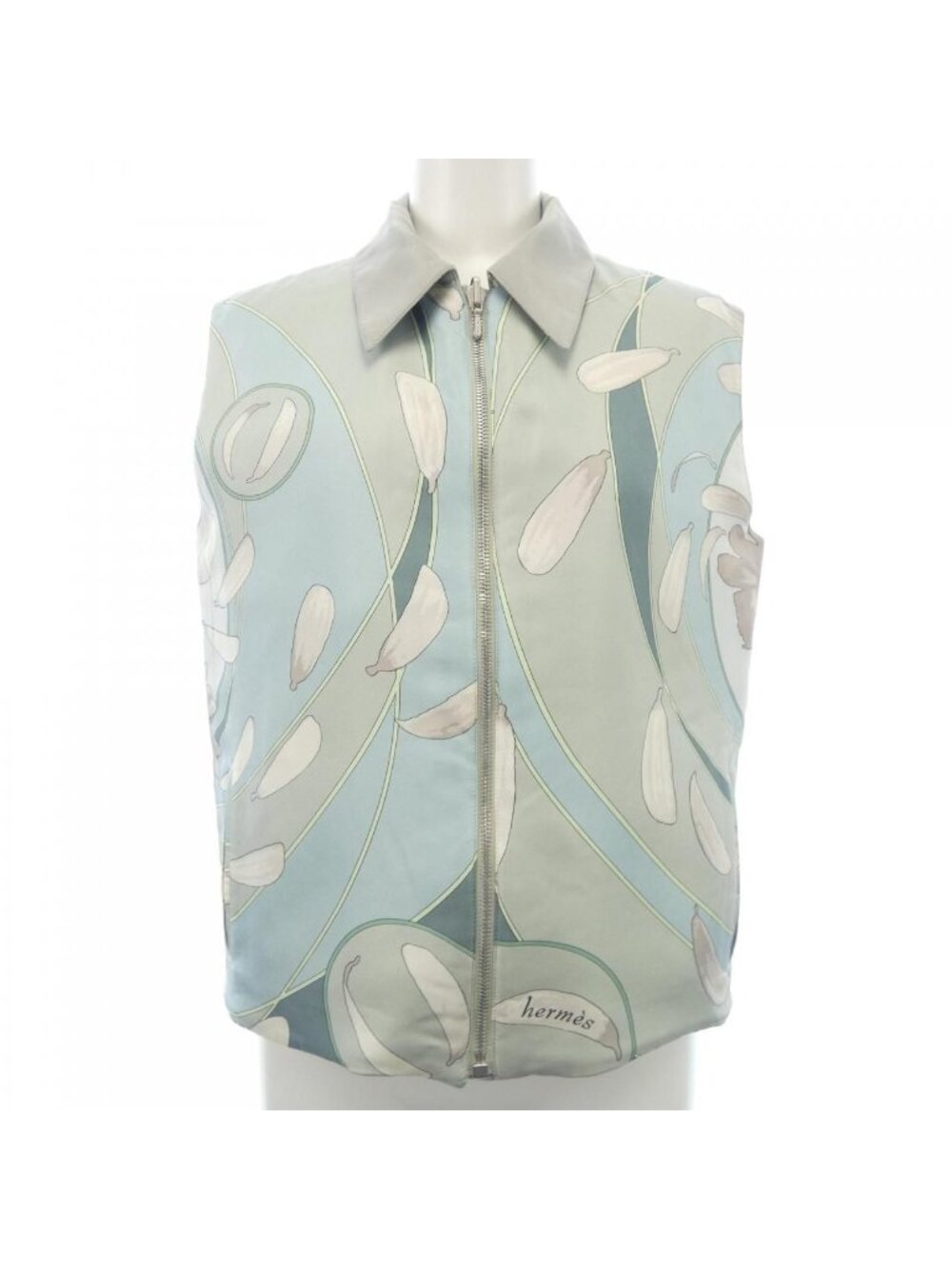 Hermes Au Gre Du Vent Twill Lane Vest